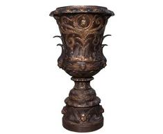Vaso da fiori enorme barocco in bronzo Art Nouveau H 112 x 61 x 61 cm - decorazione di lusso per la casa
