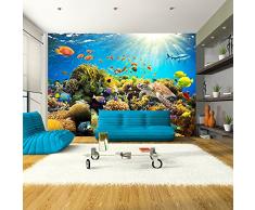 murando Carta da parati 350x256 cm Fotomurali in TNT Murale alla moda Decorazione da Muro XXL Poster Gigante Design Carta per pareti natura pesce b-A-0002-a-a