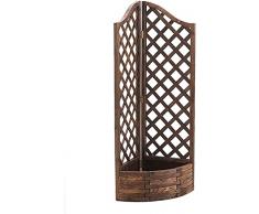 Steccato In Legno Per Giardino Pannelli Divisori Balcone Griglia Arrampicata Vite Portafiori Piantare allaperto Fioriera in legno Trogolo Letto da giardino rialzato Vaso da fiori in legno massello ZH