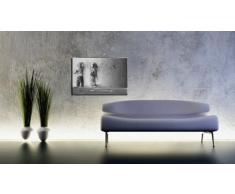 Fotoleinwand24 - Stampa su tela Graffiti "Bansky", dimensioni: 100 x 70 x 2 cm Stampa già montata sul telaio Immagini da parete decorative, stile Pop Art / Immagini da parete Top 200 "Bansky" Streetart