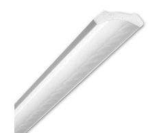 Cornice in Polistirolo per Soffitto e Pareti Barre da 2 metri Bianche, Cornici in Polistirolo Decorative per Pareti Soffitti, per Quadri Porte Foto Boiserie Greche Specchi (A004-2 PZ (4 metri))