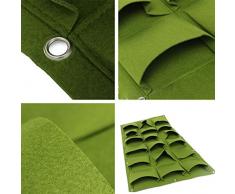 LUOEM 18-tasche Verticale Appeso Fioriere Pocket Giardino Verticale Parete Outdoor Indoor Herb Fioriera e Borse