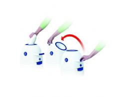 Diaper Champ - Contenitore pannolini anti-odore, per sacchetti immondizia normali, colore: Argento