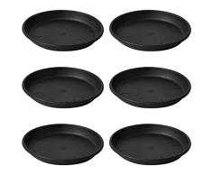 Vesaneae Sottovaso per Fioriera, Plastica Sottovasi Piante, Piattini per Vasi Sottobicchieri, Sottovaso per Piante Rotondo in Plastica, Piattini da Piante per la Detenzione di Gocce dacqua e Terreno