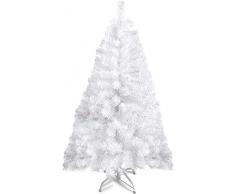 Prextex Albero di Natale 120 cm - Albero di Natale Bianco 320 Rami - Albero di Natale Artificiale di Alta Qualità da Assemblare - Albero Natale Folto, Leggero e Facile da Montare con Base in Metallo