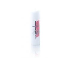 wiede Uomo Battesimo Candela Ellipse, Cera, Rosa, 24Â x 6.5Â cm