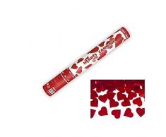 Sparacoriandoli a forma di cuore rossi ad aria compressa