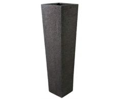 Vaso Alto "Square Tower" cm.150h. (fibra di cemento leggero -color antracite)
