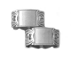 Werkstätte Chlada 3803 2, Set di 2 anelli portatovaglioli, colore: Argento