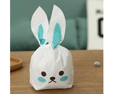 Sacchetto Di Caramelle Di Pasqua, Funpa Coniglietto Sacchetti Di Caramelle Sacchetti Di Orsacchiotto Di Coniglio Confezione Regalo Di Pasqua In Plastica Per Biscotti