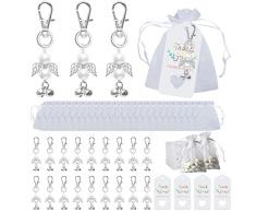 Angioletti Bomboniere Matrimonio per Comunione, Cresima, Battesimo, Nascita, Segnaposto Prima Comunione Maschio, Bimba, Bimbo, Ragazza, Femmina, Inviti, Natale, Bomboniere per Matrimoni, 20 Pezzi