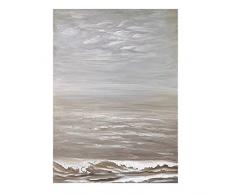 Quadro Dipinto A Mano, Cielo Grigio Onde Del Mare Paesaggio Astratto Moderno Senza Cornice Originale Dipinto A Mano Dipinti Ad Olio Su Tela Per La Parete Della Famiglia Soggiorno Sala Da Pranzo Hom
