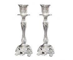 Angelliu - Candelabro Antico, in Metallo, per Matrimonio, Decorazione di Matrimonio, Club, Feste, Metallo, L, S