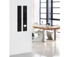 SIGEL GL100 Lavagna magnetica di vetro / bacheca di vetro Artverum, nera, 12 x 78 cm