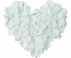 huaao 3000 petali di rosa romantici per matrimonio, decorazione romantica per San Valentino, fidanzamento, compleanno, anniversario, bianco