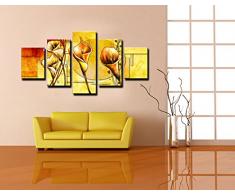 Quadro su tela astratto 120 x 40 cm un pezzo modello nr XXL 5727
