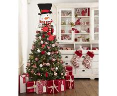 Sayala - Decorazione per albero di Natale da usare come puntale con renna/elfo