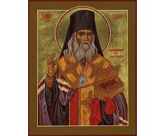 STAMPA-SU-TELA-INCORNICIATA-Archivio-Cm_22_X_17-Icona-San-Luca-oro-ortodosso-San-Luca-la-religione-Icona-ortodossa-Chiesa-dOro-Quadro-su-tela-con-cornice-a-cassetta-americana-Canvas-incorni