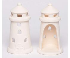 Baker Ross Portalumini in Ceramica (Pacco da 4) da Decorare - Attività Estive per Bambini