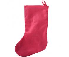 WeRChristmas - Calza natalizia da 48 cm con decorazione pupazzo di neve, colore rosa/viola