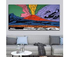 YONGAO Home Decor Pittura ANDY WARHOL Vesuvio Poster E Stampe Immagini A Parete Per Soggiorno Dipinti Stampa Su Tela 80x160 cm Frameless