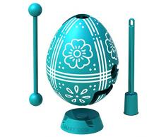 Uovo di Pasqua Turchese: puzzle labirinto da usare come giocattolo a sorpresa per bambini per la caccia all'uovo e decorazione, in confezione regalo, pronto per essere dato come regalo di Pasqua