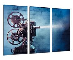Cuadros Cámara Poster fotografico, motivo: storia cinema, stile Hollywood, dimensioni totali: 97 x 62 cm XXL