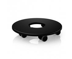 Lechuza 19880 Supporto a rotelle per CLASSICO 43, QUADRO 43 e PURO 50, Nero