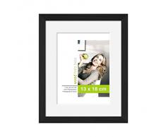 Nielsen - Quadro per foto Cornice portafoto Apollo, 13 x 18 cm, colore: nero