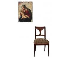 Icona legno quadro Maria con Gesù chiesa stile antico Madonna