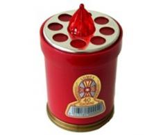 Cero votivo Machx Lumi a batteria 40 gg basic rosso