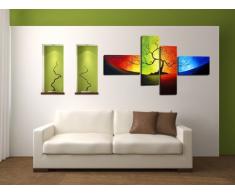 Visario 6510 - Quadro XXL, su Tela di Lino, 160 cm (Effetto Dipinto a Mano)