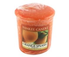 YANKEE CANDLE Samplers Candele Votive Orange Splash, Cera, Arancione, 4.5x4.5x5.3 cm