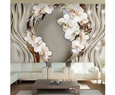 Fotomurali ! 400x280 cm - Carta da parati sulla fliselina ! Hit ! Carta da parati in TNT ! Quadri murali XXL ! Fotomurale fiori orchidea b-A-0025-a-c - 3 colori da scegliere