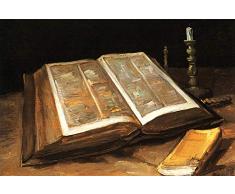 1art1 Vincent Van Gogh - Natura Morta con Bibbia, 1885 Poster Stampa Geante XXL (120 x 80cm)