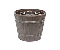 Kit vaso supporto porta albero di natale Planet, diametro 30 cm, colore: marrone