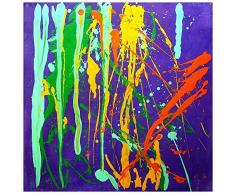 Legendarte C-36 Quadro Dipinto a Mano - Macchie Fantasma, Olio su tela, Multicolore, cm. 50 x 50