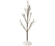 Kaemingk 497080 - Mini albero di Natale, a batteria, con illuminazione a LED, 50 cm, 24 luci, cavo verde, diodi bianco freddo