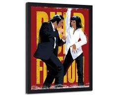 carowall CAROWALL.COM Stampa con Cornice Nera Locandina del Film Quadro Arte Rosso 50x70 cm