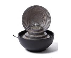 SEINHIJO Fontana da interni con illuminazione a LED Feng Shui Ball Cascata per Tavolo Scrivania Ufficio Casa Camera da Letto 28cm