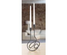 BLACK + BLUM - Candelabro Arrotolato, Colore: Nero