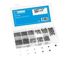ASSORTIMENTO 450 SFERE D’ACCIAIO CROMATE METRICHE FERVI 0116