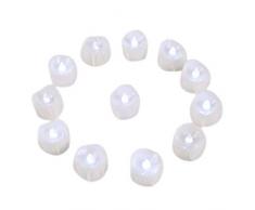 Hewolf 12 pezzi Candele a LED Senza Fiamma Flickering Flameless Candela a batteria Decorazione per matrimonio di Natale Festa di Pasqua bianco freddo