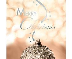 Sigel DS051 Biglietti di auguri natalizi con buste, formato A6, motivo: Serenity, confezione da 10, impressione argento