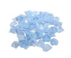 1000x Petali Coriandoli Matrimonio Decorazioni IN SETA TESSUTO Addobbi Feste (AZZURRO FIORDALISO)