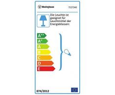 Westinghouse Lighting Ventilatore a Soffitto Vegas E27, 60 W, Finitura in Alluminio, Pale en Acero Chiaro/Argento