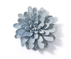 SEINHIJO Ceramica Fatta a Mano Fiore Decorazione da Parete Arte Scultura per Soggiorno Ufficio Corridoio Sala da Pranzo 17cm