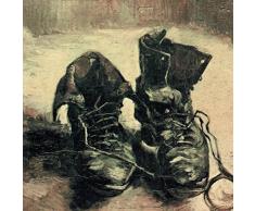 1art1 Vincent Van Gogh - Natura Morta, Paio di Scarpe 1886 Stampa dArte (40 x 40cm)