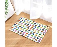 fdswdfg221 Festival di Primavera Decorazioni pasquali Multi Colorate Uova di Pasqua in tappeti Bianchi Tappetini Antiscivolo Zerbini Pavimento Antiscivolo