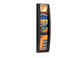 Paperflow K540621 Quick Fit 1/3 A4 Portariviste da Muro, 5 Scomparti, black